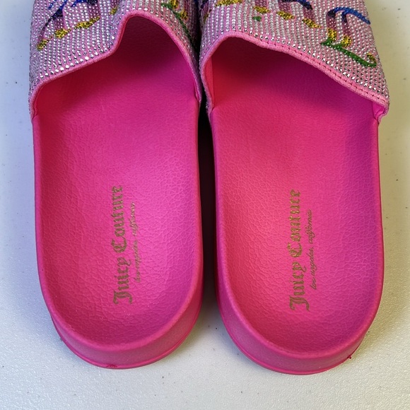 Juicy‎ Couture WOMEN'S WANDER RHINESTONE SANDALS WOMEN'S IN PINK RAINBOW Size 9 - Picture 6 of 15
